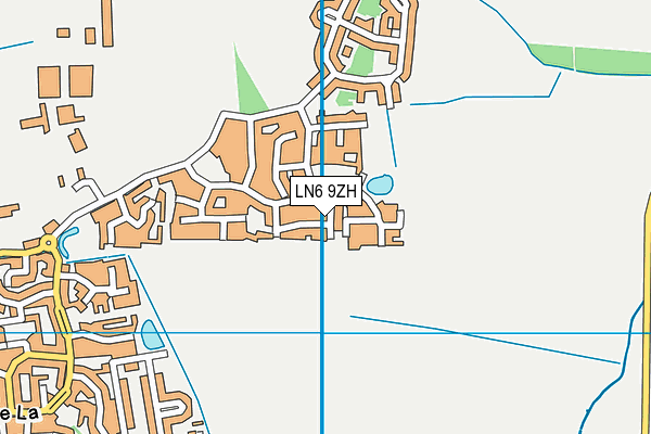 LN6 9ZH map - OS VectorMap District (Ordnance Survey)