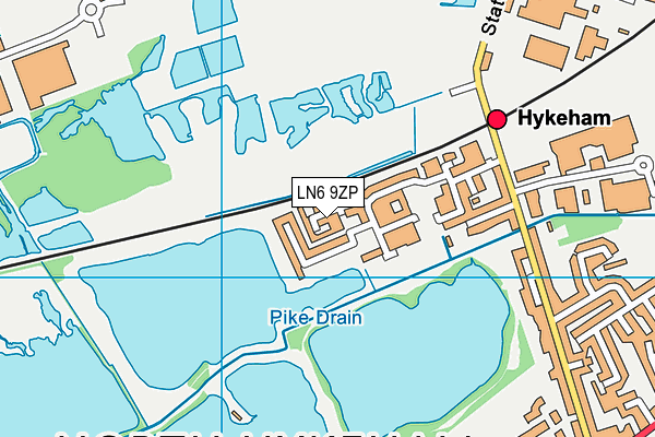 LN6 9ZP map - OS VectorMap District (Ordnance Survey)