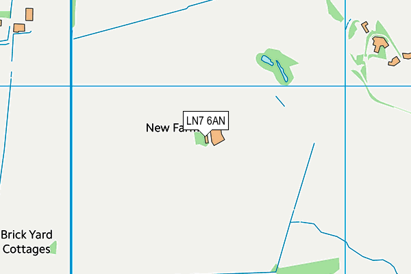 LN7 6AN map - OS VectorMap District (Ordnance Survey)