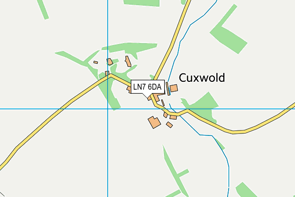 Cuxwold Cricket Club map (LN7 6DA) - OS VectorMap District (Ordnance Survey)