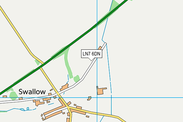 LN7 6DN map - OS VectorMap District (Ordnance Survey)