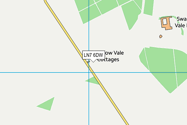 LN7 6DW map - OS VectorMap District (Ordnance Survey)
