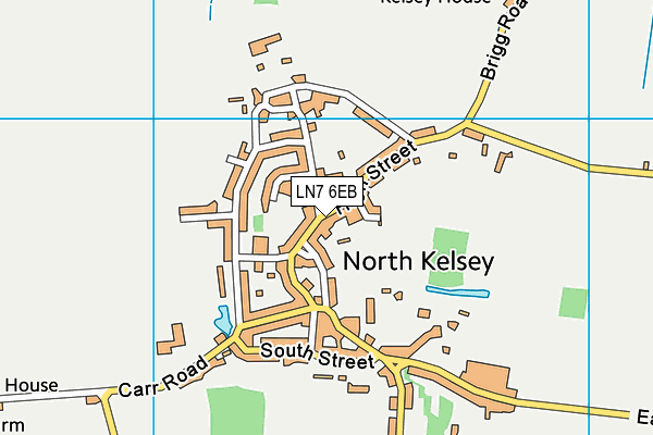 LN7 6EB map - OS VectorMap District (Ordnance Survey)
