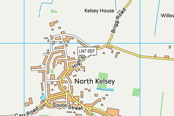 LN7 6EF map - OS VectorMap District (Ordnance Survey)