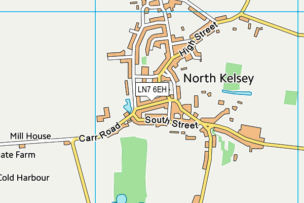 LN7 6EH map - OS VectorMap District (Ordnance Survey)