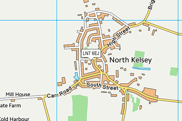 Kelsey Primary School map (LN7 6EJ) - OS VectorMap District (Ordnance Survey)