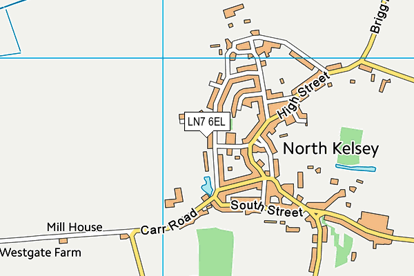 LN7 6EL map - OS VectorMap District (Ordnance Survey)