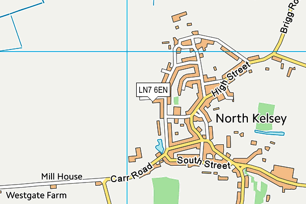LN7 6EN map - OS VectorMap District (Ordnance Survey)