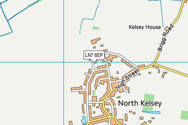 LN7 6EP map - OS VectorMap District (Ordnance Survey)