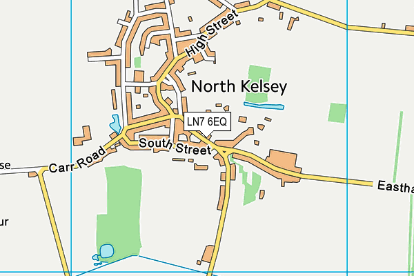 LN7 6EQ map - OS VectorMap District (Ordnance Survey)
