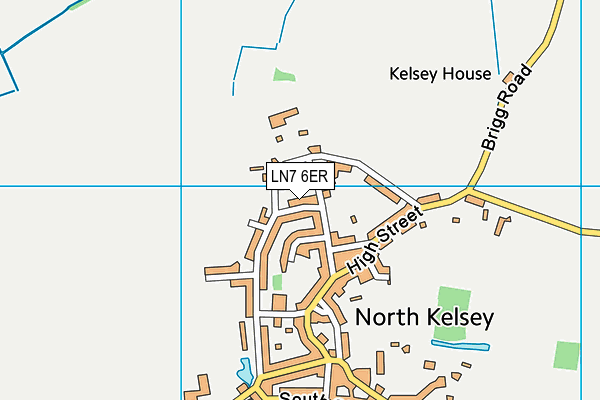 LN7 6ER map - OS VectorMap District (Ordnance Survey)