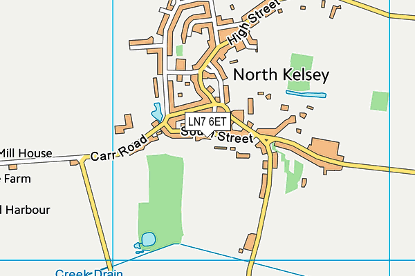 LN7 6ET map - OS VectorMap District (Ordnance Survey)