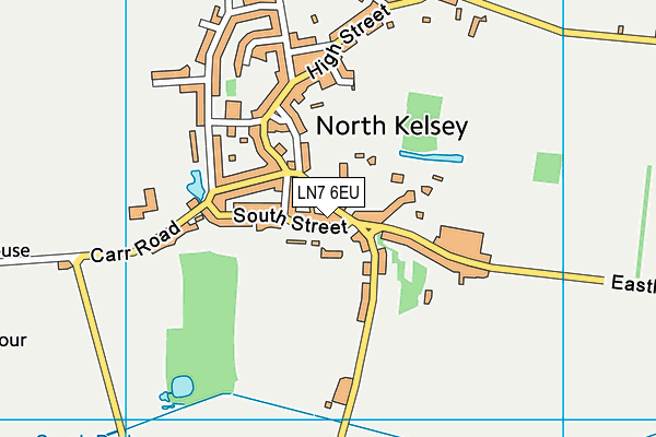 LN7 6EU map - OS VectorMap District (Ordnance Survey)