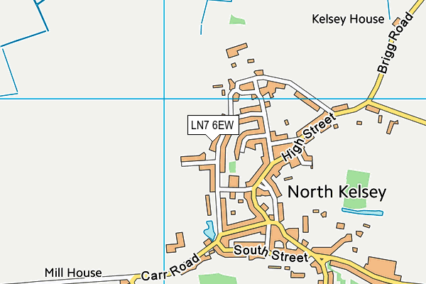 LN7 6EW map - OS VectorMap District (Ordnance Survey)