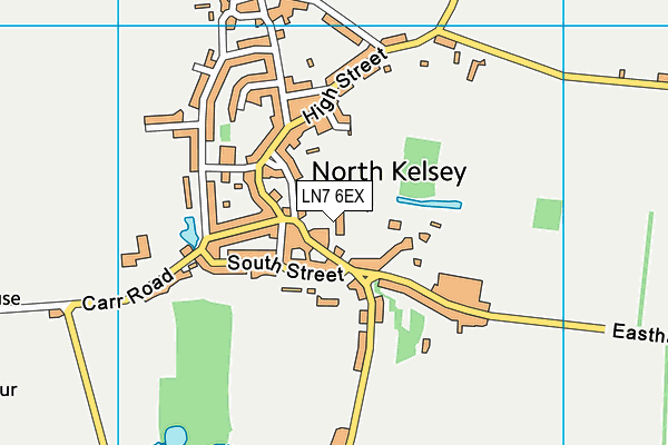 LN7 6EX map - OS VectorMap District (Ordnance Survey)