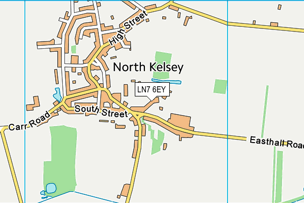 LN7 6EY map - OS VectorMap District (Ordnance Survey)