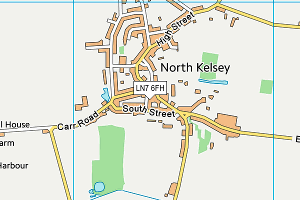 LN7 6FH map - OS VectorMap District (Ordnance Survey)
