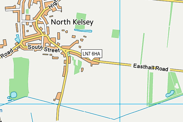 LN7 6HA map - OS VectorMap District (Ordnance Survey)