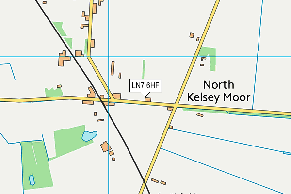 LN7 6HF map - OS VectorMap District (Ordnance Survey)
