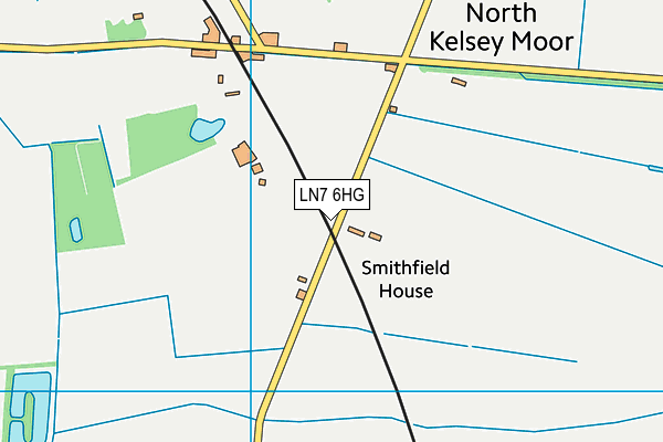 LN7 6HG map - OS VectorMap District (Ordnance Survey)