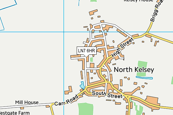 LN7 6HR map - OS VectorMap District (Ordnance Survey)