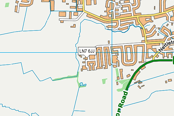 LN7 6JJ map - OS VectorMap District (Ordnance Survey)