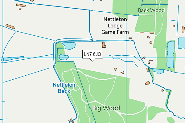 LN7 6JQ map - OS VectorMap District (Ordnance Survey)