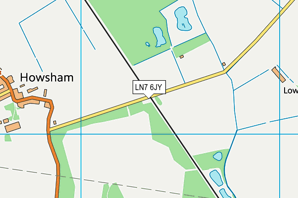 LN7 6JY map - OS VectorMap District (Ordnance Survey)