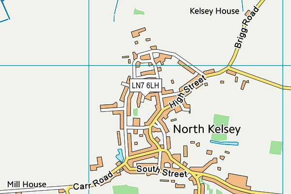 LN7 6LH map - OS VectorMap District (Ordnance Survey)