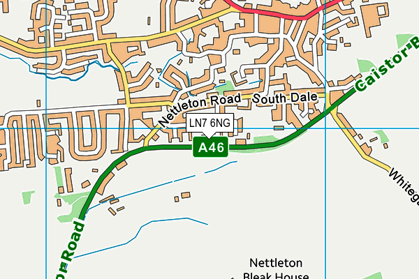 LN7 6NG map - OS VectorMap District (Ordnance Survey)