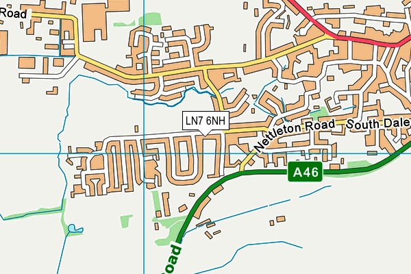 Caistor Grammar School (Navigation Lane Playing Fields) map (LN7 6NH) - OS VectorMap District (Ordnance Survey)
