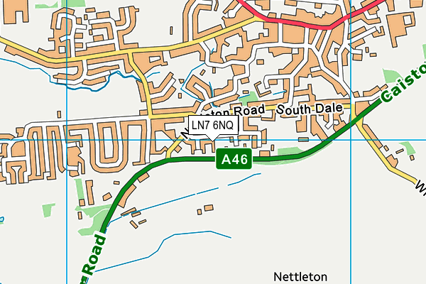 LN7 6NQ map - OS VectorMap District (Ordnance Survey)