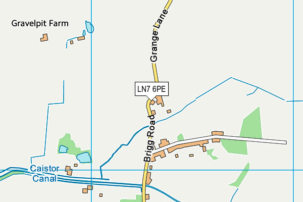 LN7 6PE map - OS VectorMap District (Ordnance Survey)