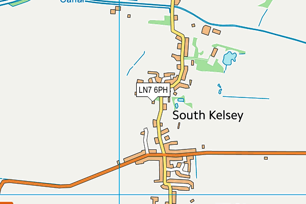 LN7 6PH map - OS VectorMap District (Ordnance Survey)