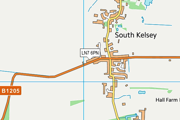 LN7 6PN map - OS VectorMap District (Ordnance Survey)