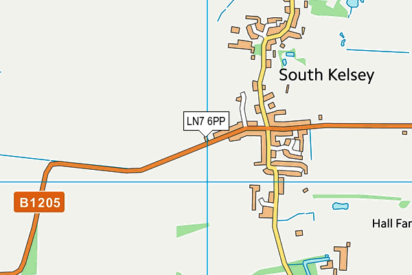 LN7 6PP map - OS VectorMap District (Ordnance Survey)