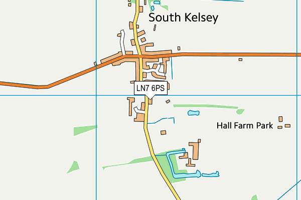 LN7 6PS map - OS VectorMap District (Ordnance Survey)