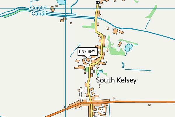 LN7 6PY map - OS VectorMap District (Ordnance Survey)