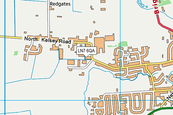 LN7 6QA map - OS VectorMap District (Ordnance Survey)