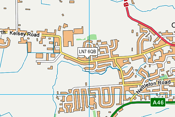 LN7 6QB map - OS VectorMap District (Ordnance Survey)