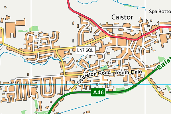 LN7 6QL map - OS VectorMap District (Ordnance Survey)