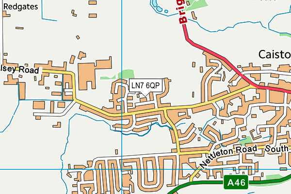 LN7 6QP map - OS VectorMap District (Ordnance Survey)