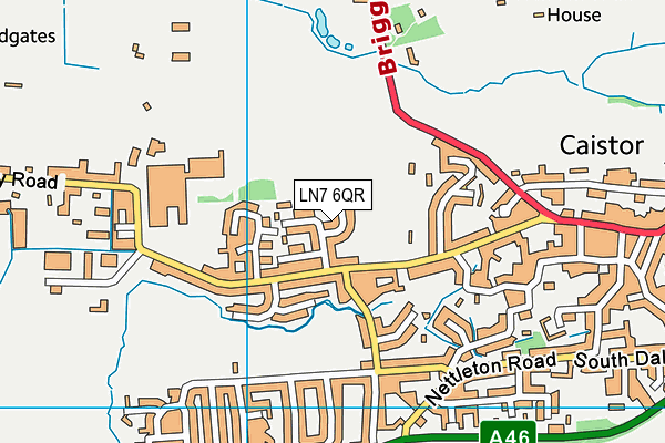 LN7 6QR map - OS VectorMap District (Ordnance Survey)