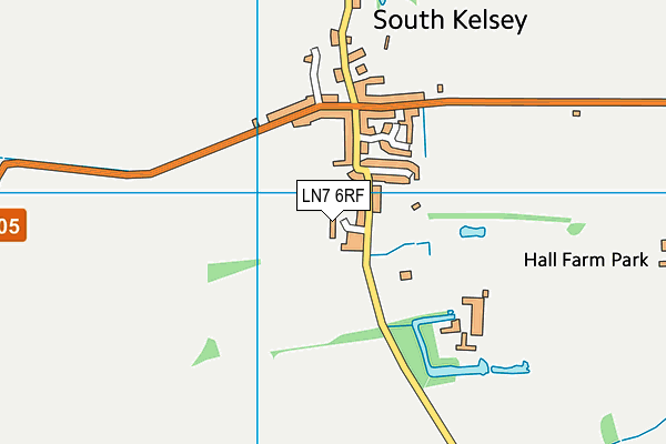 LN7 6RF map - OS VectorMap District (Ordnance Survey)