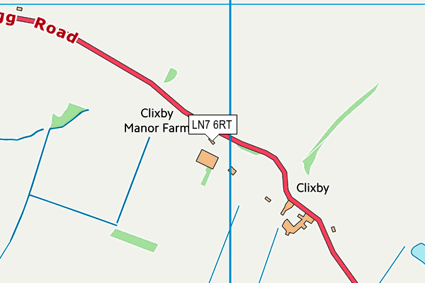 LN7 6RT map - OS VectorMap District (Ordnance Survey)