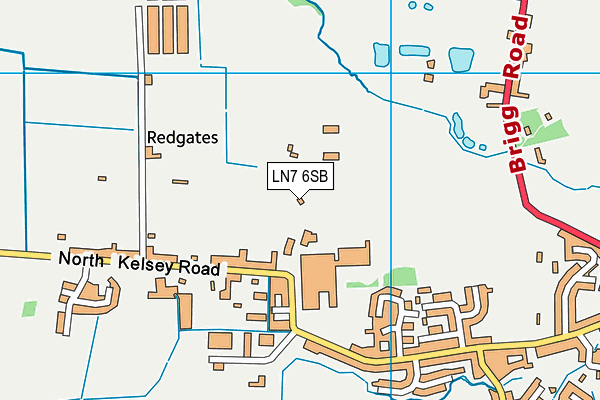 LN7 6SB map - OS VectorMap District (Ordnance Survey)
