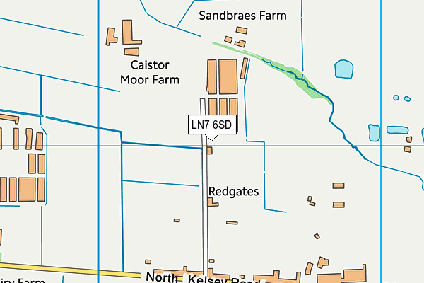 LN7 6SD map - OS VectorMap District (Ordnance Survey)