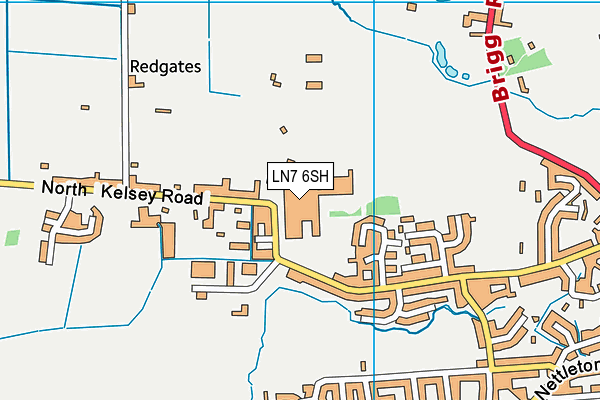 LN7 6SH map - OS VectorMap District (Ordnance Survey)