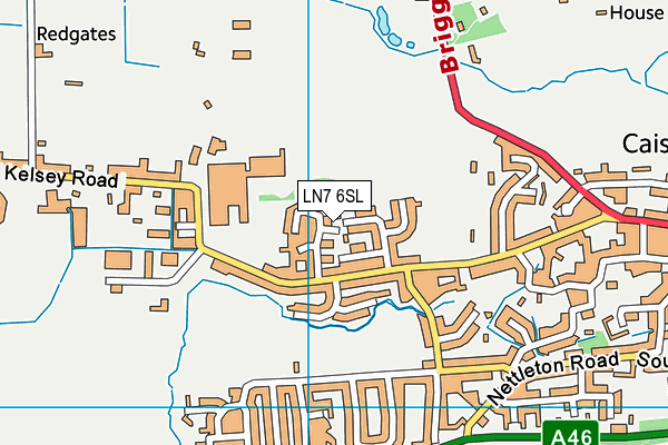 LN7 6SL map - OS VectorMap District (Ordnance Survey)