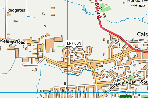 LN7 6SN map - OS VectorMap District (Ordnance Survey)